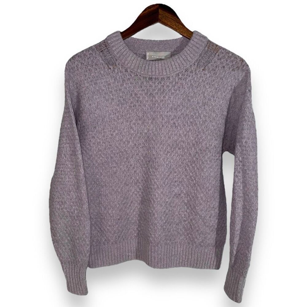 Beige Everlane Aplaca Wool Knit Crewneck Sweater Size XXS